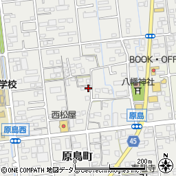 静岡県浜松市中央区原島町195周辺の地図