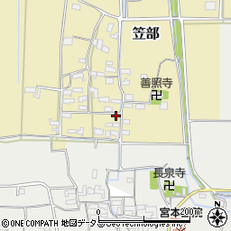 三重県伊賀市笠部577周辺の地図