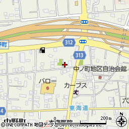 静岡県浜松市中央区中野町676周辺の地図