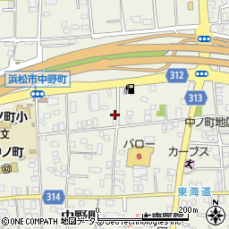 静岡県浜松市中央区中野町707周辺の地図