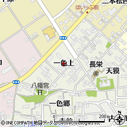 愛知県豊橋市一色町（一色上）周辺の地図
