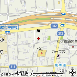 静岡県浜松市中央区中野町745周辺の地図