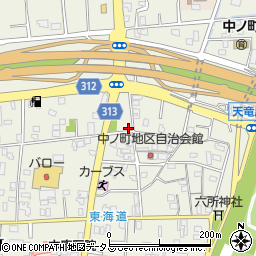 静岡県浜松市中央区中野町897周辺の地図