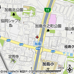 大阪シティ信用金庫加島支店周辺の地図