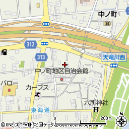 静岡県浜松市中央区中野町903周辺の地図