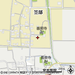 三重県伊賀市笠部598周辺の地図