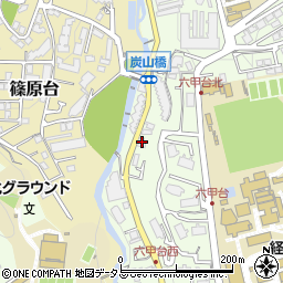 関西電力　篠原変電所周辺の地図