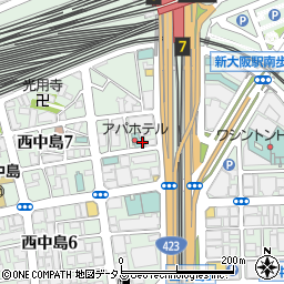SHIN OSAKA KIRAKU 楽 gaku周辺の地図