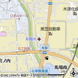 京都府木津川市木津八色51周辺の地図