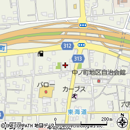 静岡県浜松市中央区中野町670周辺の地図