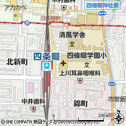四條畷学園大学　学園町キャンパス周辺の地図