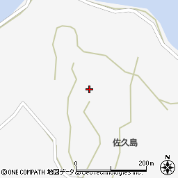 愛知県西尾市一色町佐久島大山周辺の地図