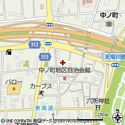 静岡県浜松市中央区中野町902周辺の地図