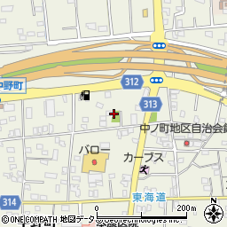 静岡県浜松市中央区中野町681周辺の地図
