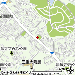 三重県津市観音寺町周辺の地図