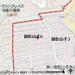 兵庫県神戸市東灘区御影山手6丁目7-9周辺の地図