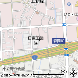 静岡県磐田市上新屋734周辺の地図