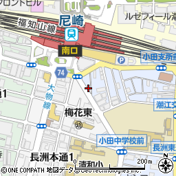 まさや JR尼崎店周辺の地図