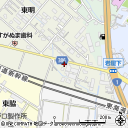 愛知県豊橋市東幸町東明13周辺の地図