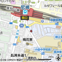 炭火焼鳥専門店まさや　ＪＲ尼崎店周辺の地図