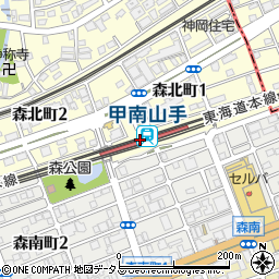 甲南山手駅 兵庫県神戸市東灘区 駅 路線図から地図を検索 マピオン