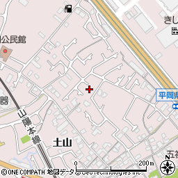 兵庫県加古川市平岡町土山604-30周辺の地図