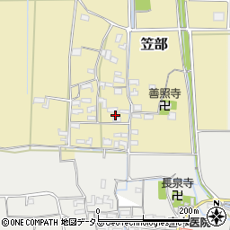 三重県伊賀市笠部571周辺の地図