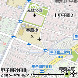 西宮市立　春風育成センター・第一周辺の地図