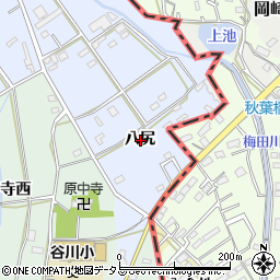 愛知県豊橋市雲谷町八尻周辺の地図