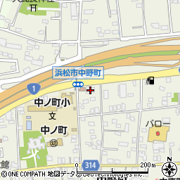 静岡県浜松市中央区中野町455周辺の地図