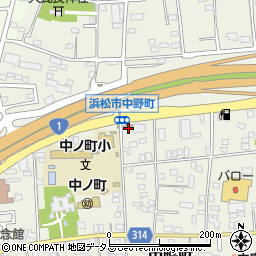 静岡県浜松市中央区中野町449周辺の地図