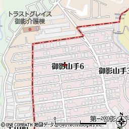 兵庫県神戸市東灘区御影山手6丁目7-42周辺の地図