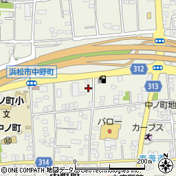 静岡県浜松市中央区中野町731周辺の地図