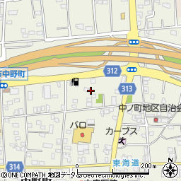 静岡県浜松市中央区中野町689周辺の地図
