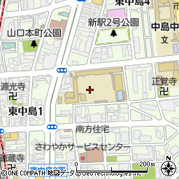 大阪府大阪市東淀川区東中島3丁目5周辺の地図