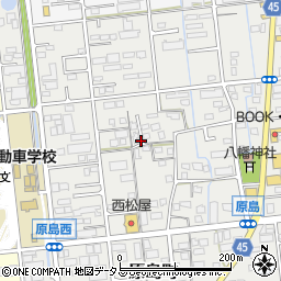 静岡県浜松市中央区原島町周辺の地図