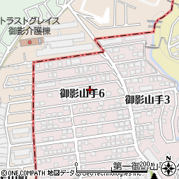 兵庫県神戸市東灘区御影山手6丁目7-45周辺の地図