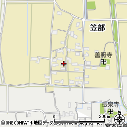 三重県伊賀市笠部529周辺の地図