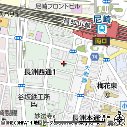 トヨタレンタリース神戸ＪＲ尼崎駅南口店周辺の地図