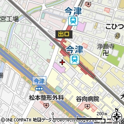 兵庫県西宮市今津水波町2-4周辺の地図