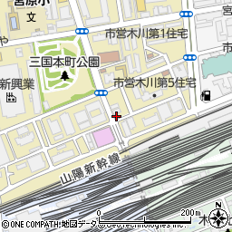 エレガンス新大阪周辺の地図