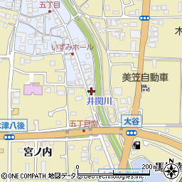 京都府木津川市木津奈良道1周辺の地図