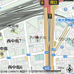 ファインネクス株式会社大阪営業所周辺の地図