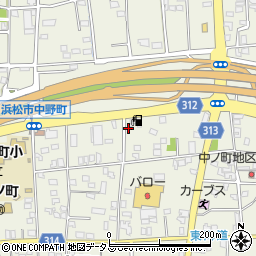 静岡県浜松市中央区中野町730周辺の地図