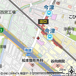 吉野家今津駅前店周辺の地図
