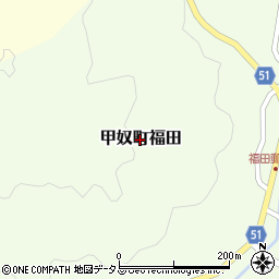 広島県三次市甲奴町福田周辺の地図