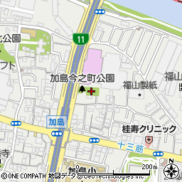 加島今之町公園周辺の地図