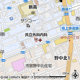 合掌堂新大阪店周辺の地図