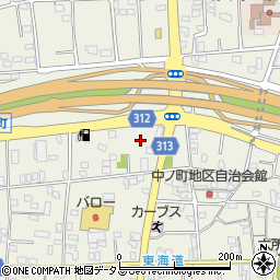 静岡県浜松市中央区中野町761周辺の地図
