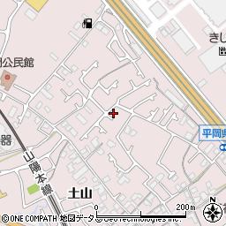 兵庫県加古川市平岡町土山604-33周辺の地図